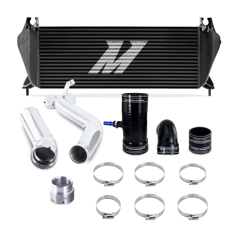 Mishimoto — Mishimoto 19+ Ford Ranger 2.3L EcoBoost Intercooler Kit - Black + Polished Pipes - view 1