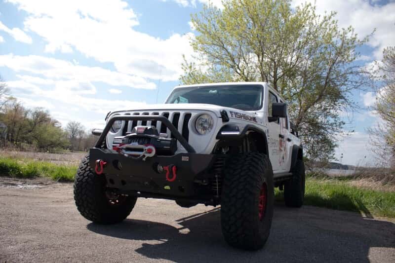 Fishbone Offroad — Fishbone Offroad 2018+ Jeep Wrangler JL/JLU/2020+ Gladiator JT Steel Front Fender Flares - Black - view 3
