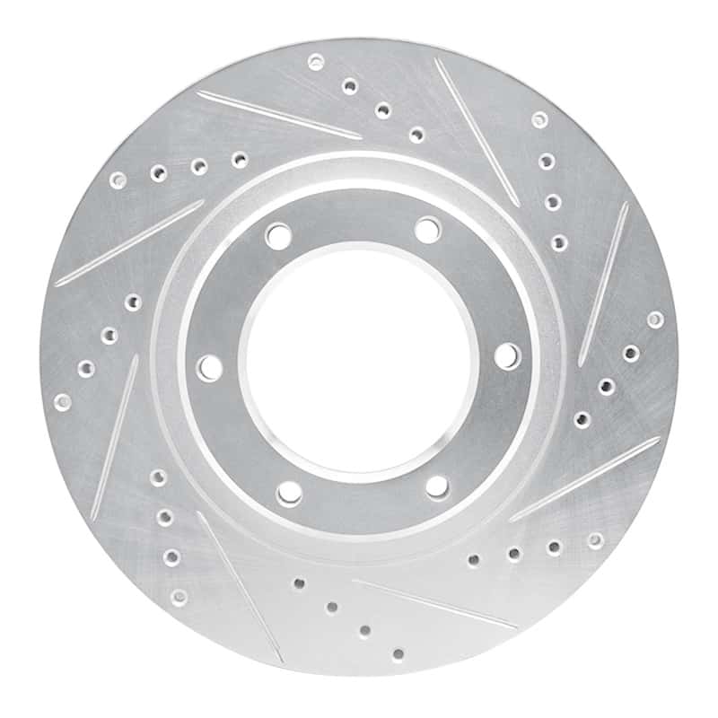 R1 Concepts — R1 93-97 Lexus LX450 Front Right Drilled & Slotted Silver Brake Rotor
R1 Brake Rotor Drill - view 1