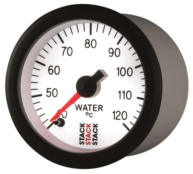 AutoMeter — Autometer Stack 52mm 40-120 Deg C 1/8in NPTF Male Pro Stepper Motor Water Temp Gauge - White
Ga WT ProStpr W 120C - view 3