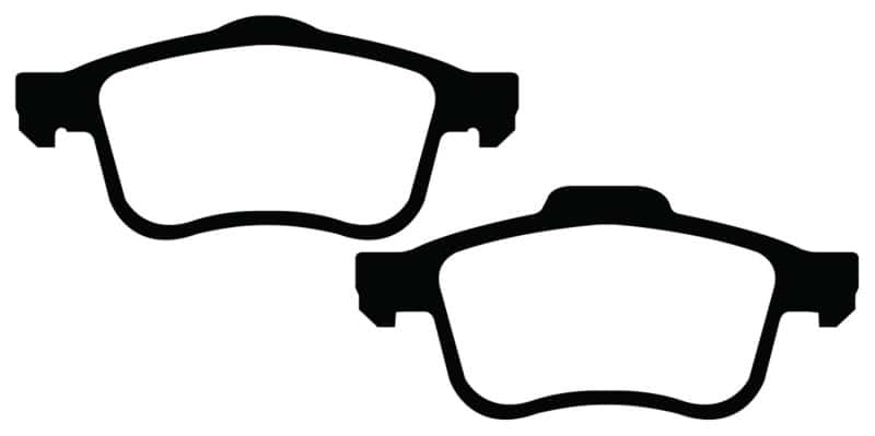 EBC — EBC 13+ Fiat 500L 1.4 Turbo Ultimax2 Front Brake Pads
Disc Brake Pad - view 1