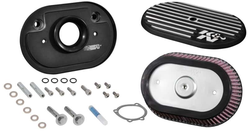 K&N Engineering — K&N Street Metal Intake System for 02-06 Harley-Davidson Road King F/I 88cl Side Draft Dyna/Softail
Air Intake System - view 4
