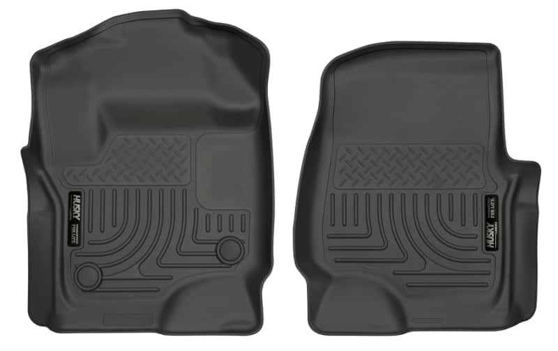 Husky Liners — Husky Liners 2017 Ford Super Duty (Crew Cab / Super Cab) WeatherBeater Black Front Floor Liners
Floor Liners - view 1