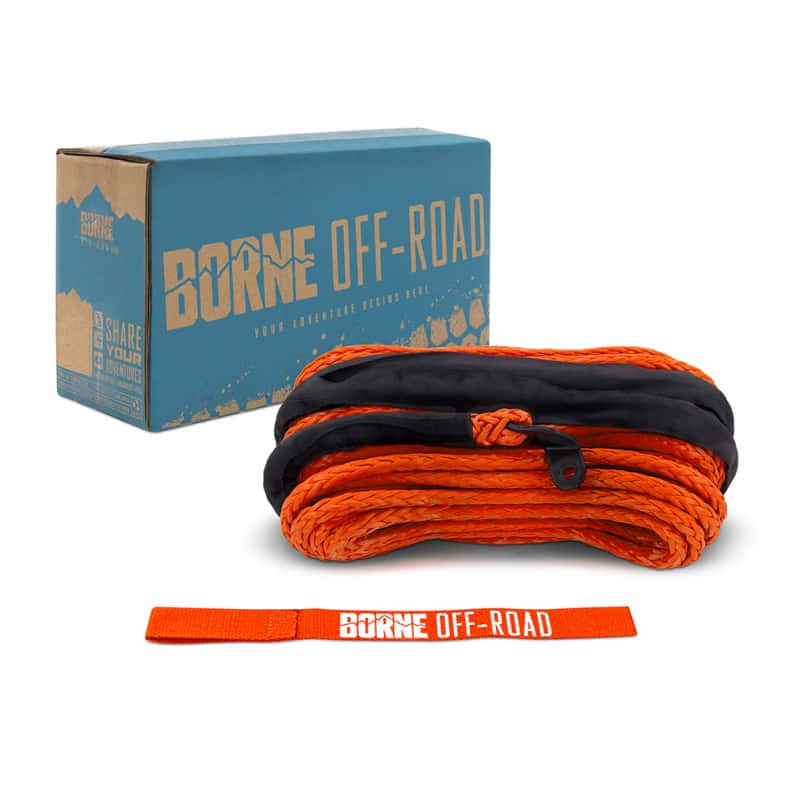 Borne Off-Road — Borne Off-Road Synthetic Rope - 3/8in x 85ft - Orange - view 3