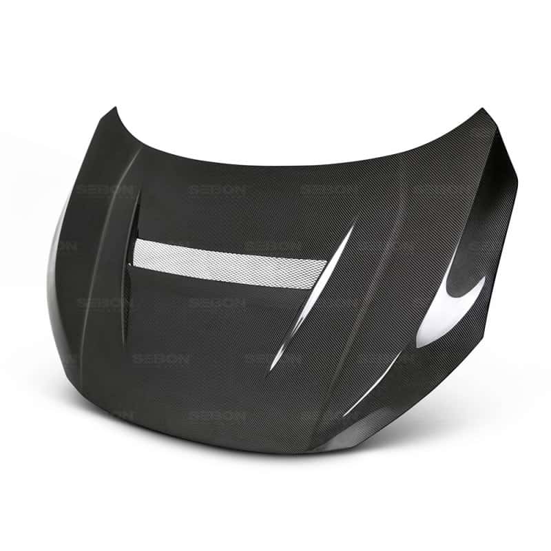 Seibon — Seibon 2016-2017 Honda Civic Coupe/Sedan/Hatchback VS-Style Carbon Fiber Hood - view 1