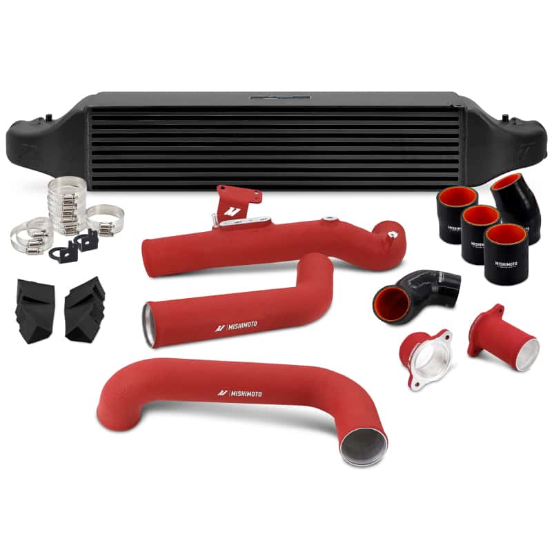 Mishimoto — Mishimoto 2022+ Honda Civic 1.5T Intercooler Kit - Black Intercooler - Red Pipes
Intercooler Kit - view 1