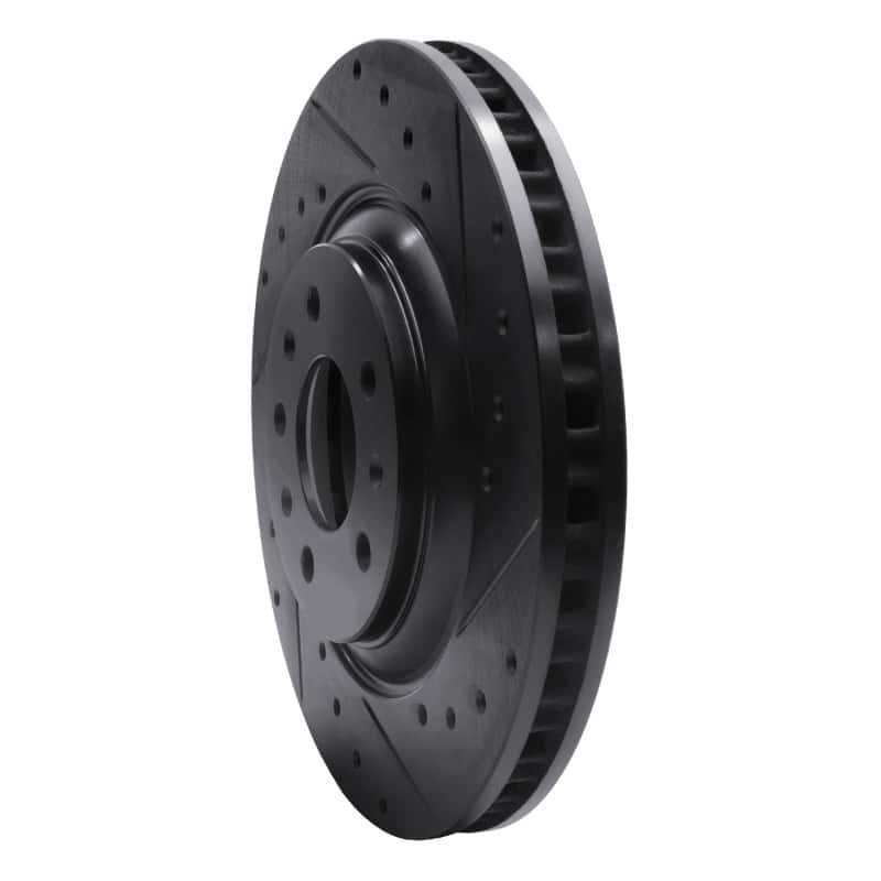 R1 Concepts — R1 04-08 Cadillac CTS Front Right Drilled & Slotted Black Brake Rotor
R1 Brake Rotor Drill - view 2