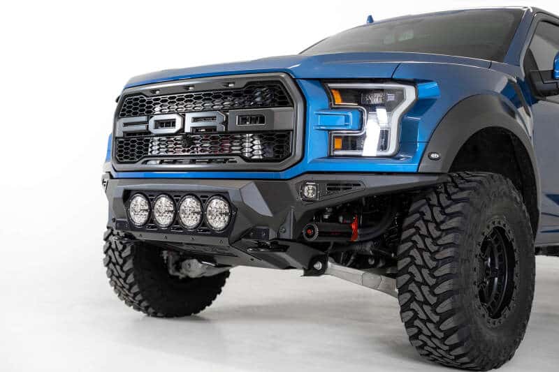 Addictive Desert Designs — Addictive Desert Designs 17-20 Ford F-150 Raptor Bomber Front Bumper w/ 4 Rigid 360 6in Round Mounts
Bumper- Front
Bumpers - view 13