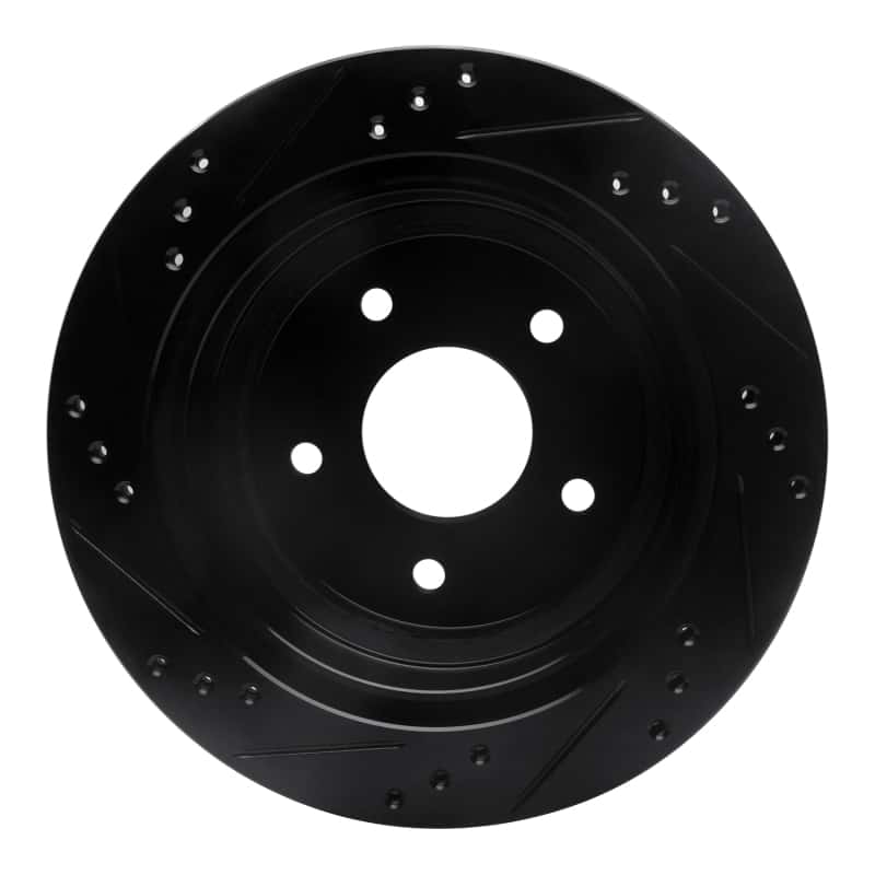 R1 Concepts — R1 98-05 Chevrolet S10 Rear Right Drilled & Slotted Black Brake Rotor
R1 Brake Rotor Drill - view 5