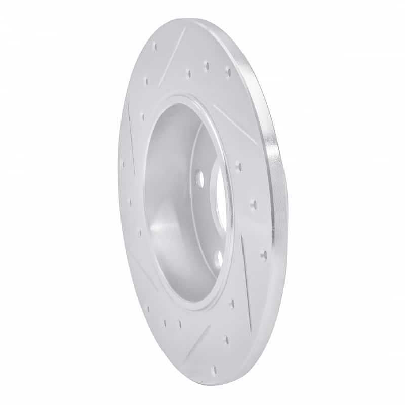 R1 Concepts — R1 83-89 Mercedes-Benz 190D Front Right Drilled & Slotted Silver Brake Rotor
R1 Brake Rotor Drill - view 4