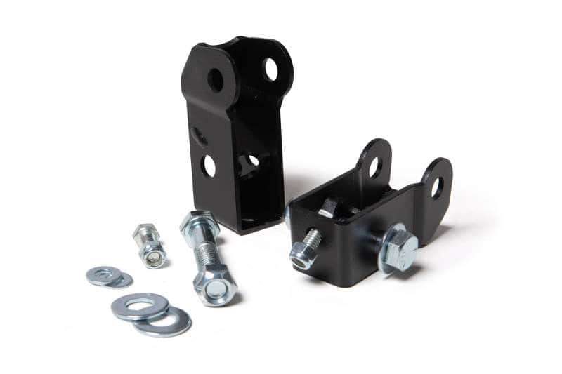JKS Manufacturing — JKS Manufacturing Jeep Wrangler TJ/LJ Rear Lower Shock Relocation Brackets
Shock Extension - view 1