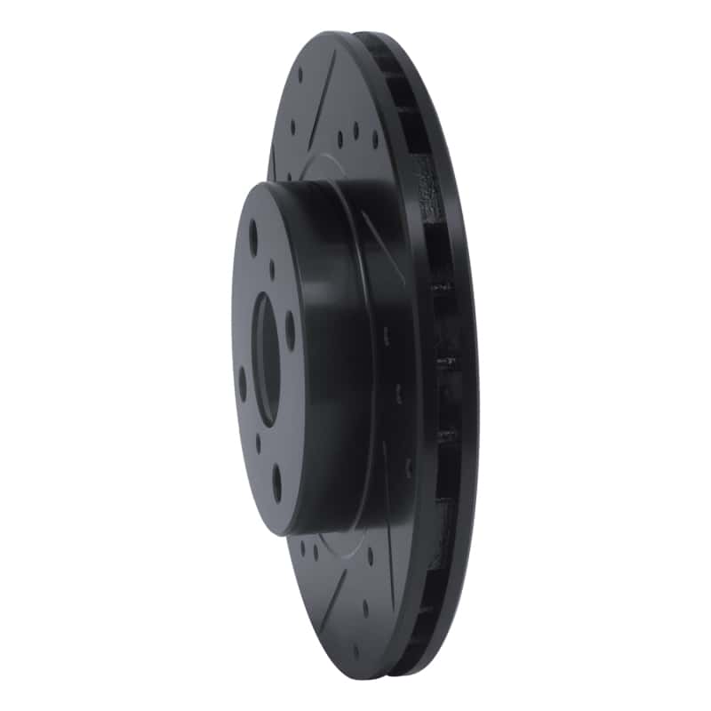 R1 Concepts — R1 87-92 Geo Prizm Front Left Drilled & Slotted Black Brake Rotor
R1 Brake Rotor Drill - view 2