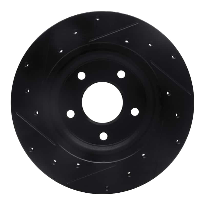R1 Concepts — R1 07-25 Chrysler 200 Front Right Drilled & Slotted Black Brake Rotor
R1 Brake Rotor Drill - view 5