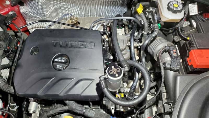 J&L — J&L 20-23 Buick Encore GX / Chevrolet Trailblazer Driver Side Oil Separator 3.0 - Clear Anodized
Oil Separator - view 2