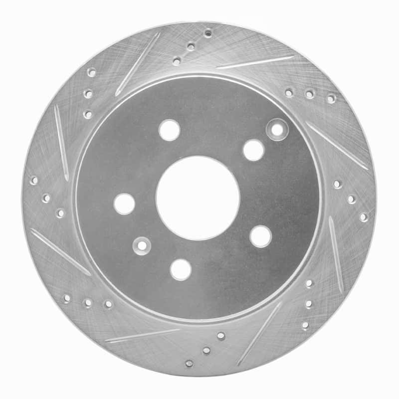 R1 Concepts — R1 10-17 Chevrolet Equinox Rear Left Drilled & Slotted Silver Brake Rotor
R1 Brake Rotor Drill - view 1