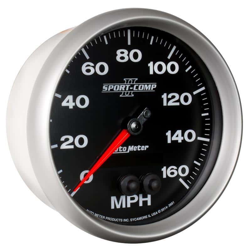 AutoMeter — Autometer Sport-Comp II 5in 0-140MPH In-Dash Electronic GPS Programmable Speedometer
5" SPEEDO, 160 MPH, - view 6