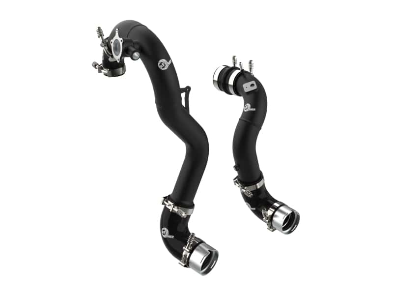 aFe — AFE 21-22 Ford Bronco L4-2.3L (t) BladeRunner Alum Hot/Cold Charge Pipe Kit - Black
Charge Pipe Kit - view 1