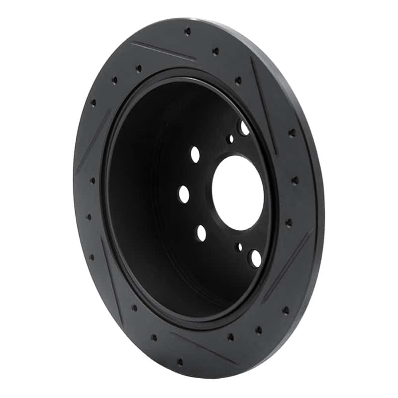 R1 Concepts — R1 06-15 Lexus IS250 Rear Left Drilled & Slotted Black Brake Rotor
R1 Brake Rotor Drill - view 4
