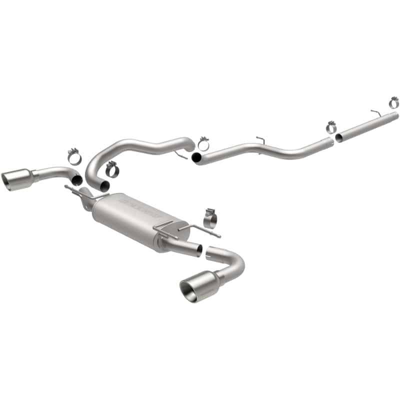 Magnaflow — MagnaFlow 10-12 Mazda 3 L4 2.5L Hatchback Split Rear Exit Stainless Cat Back Performance Exhaust
Cat-Back - view 2