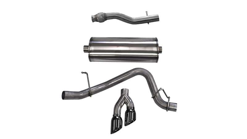 CORSA Performance — Corsa 2015-2020 GMC Yukon XL 1500 5.3L V8 3in Cat-Back Single Side Exit Twin 4in Black Tips
Exhaust - view 2