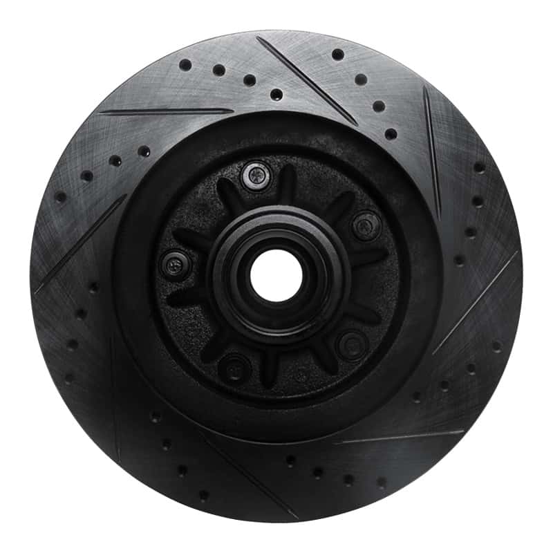 R1 Concepts — R1 97-99 Ford F-150 RWD Front Left Drilled & Slotted Black Brake Rotor
R1 Brake Rotor Drill - view 5