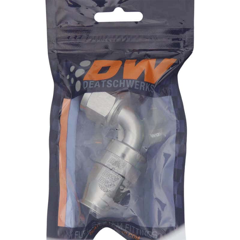 DeatschWerks — DeatschWerks 8AN Female Swivel 90-Degree Hose End PTFE (Incl. 1 Olive Insert) - view 2