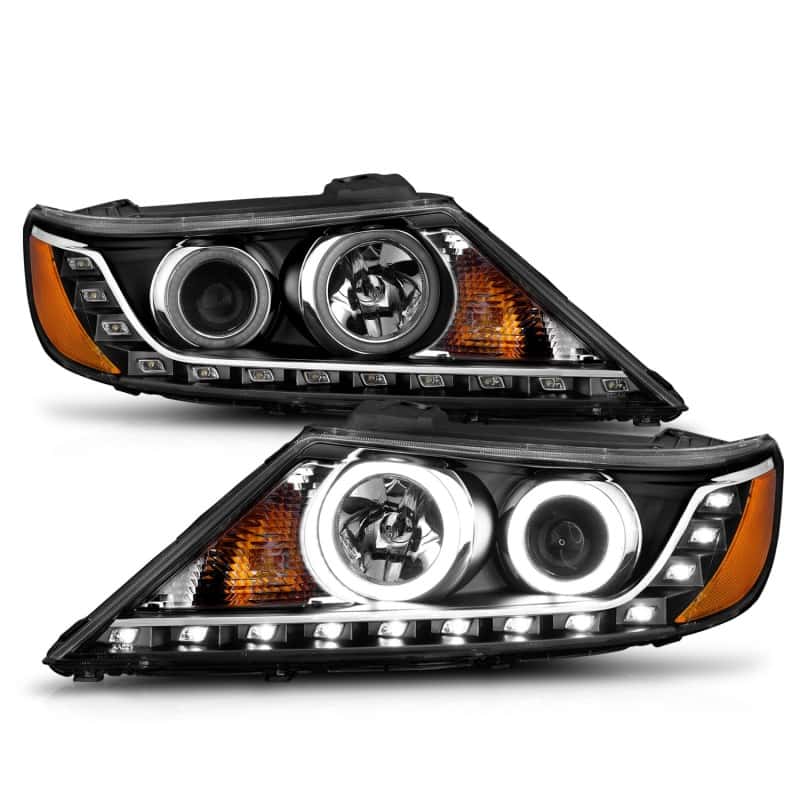 ANZO — ANZO 2011-2013 Kia Sorento Projector Headlights w/ Halo Black (CCFL)
Head Light Set
HdLtSet - view 3