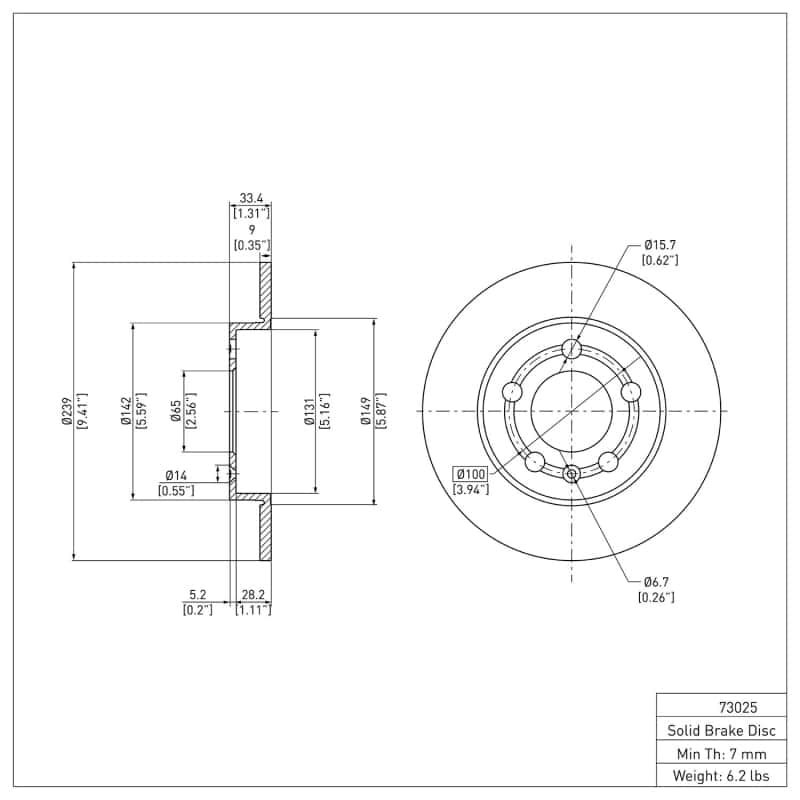 DFC — DFC 01-06 Audi TT Quattro Rear GeoSPEC Coated Rotor
DFC Brake Rotor - view 6