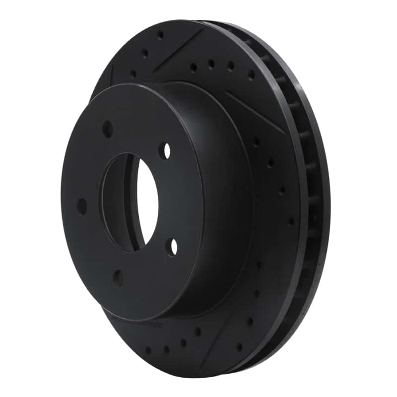 R1 Concepts — R1 90-02 Chevrolet ASTRO Front Left Drilled & Slotted Black Brake Rotor
R1 Brake Rotor Drill - view 2