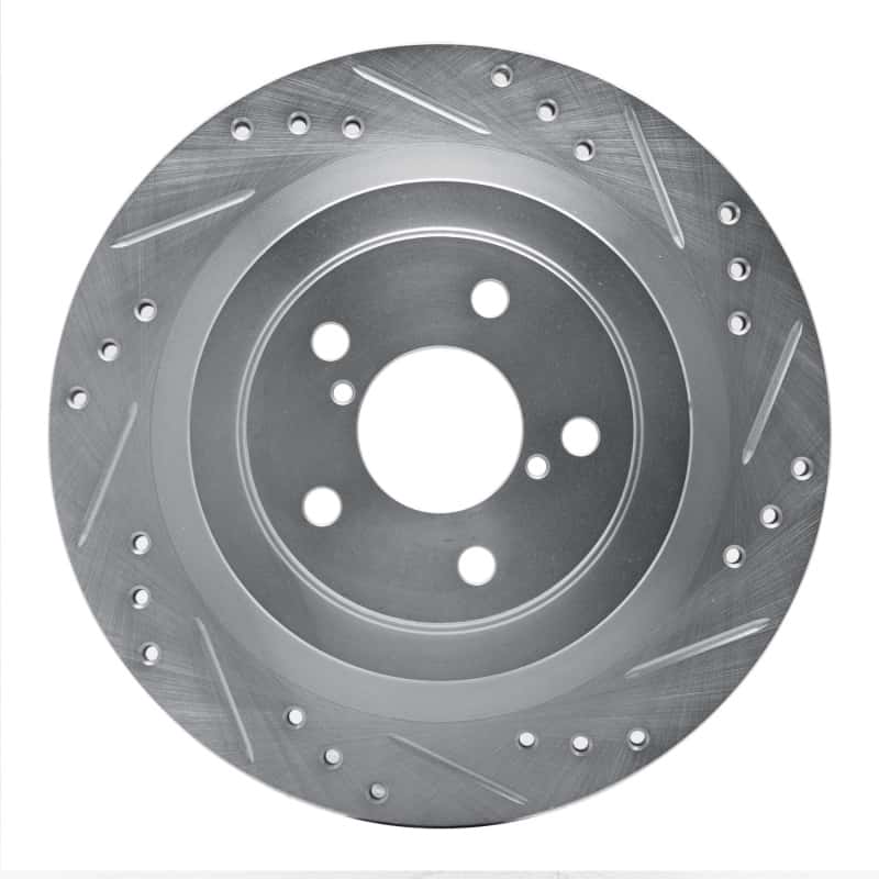 R1 Concepts — R1 05-09 Subaru Impreza Rear Right Drilled & Slotted Silver Brake Rotor
R1 Brake Rotor Drill - view 1