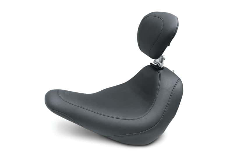 Mustang Motorcycle — Mustang 18-21 Harley Low Rider, Sport Glide Wide Tripper Solo Seat w/ Driver Backrest - Black - view 1