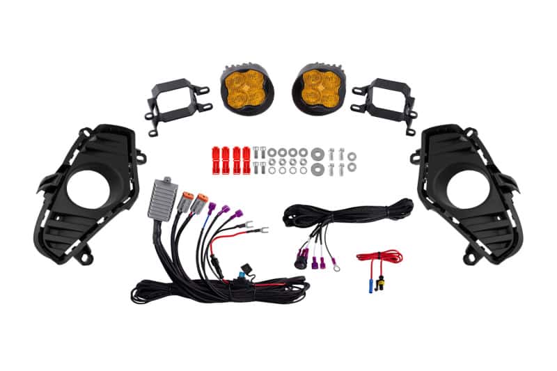 Diode Dynamics — Diode Dynamics 19-22 Toyota RAV4 SS3 Add-On Fog Lamp Kit - Yellow Sport - view 1