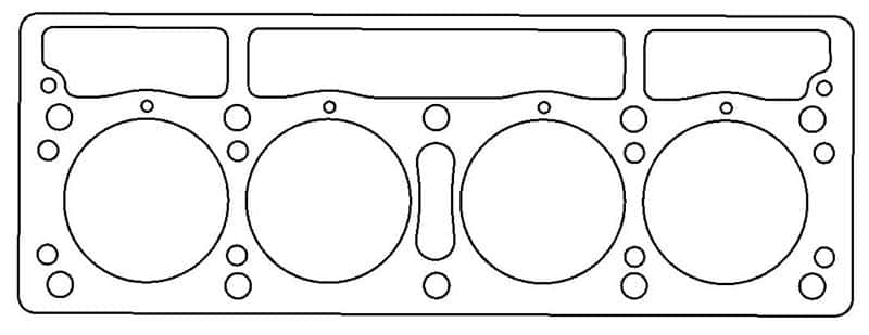Cometic Gasket — Cometic Triumph TR4 88mm .043 inch CFM-20 Head Gasket
Cylinder Head Gasket - view 1
