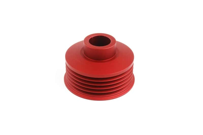 Perrin Performance — PERRIN 06-14 Subaru WRX / 07-21 STI / 06-13 Forester Lightweight Alternator Pulley - Red - view 2