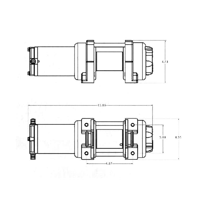 Superwinch — Superwinch 4000 LBS 12V DC 3/16in x 50ft Synthetic Rope LT4000 Winch
Winch - view 15