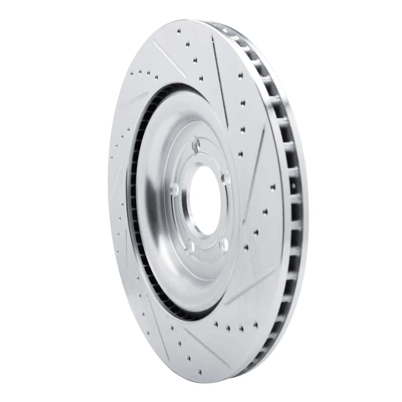 R1 Concepts — R1 20-25 Ford Police Interceptor Utility Rear Left Drilled & Slotted Silver Brake Rotor
R1 Brake Rotor Drill - view 4