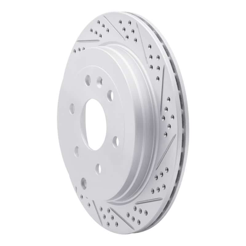 R1 Concepts — R1 07-17 Buick Enclave Rear Right Drilled & Slotted Geo-Carbon Rotor - view 2