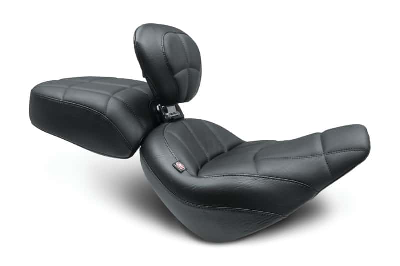 Mustang Motorcycle — Mustang 18-21 Harley Street Bob Standard Touring Recessed Pass Seat - Black - view 1