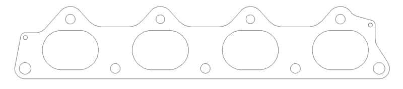 Cometic Gasket — Cometic Mitsubishi 4G63T/4G64 89-99 Exhaust .030 in MLS Exhaust Gasket 2.287 in x 1.615 in Port
Exhaust Gasket - view 1