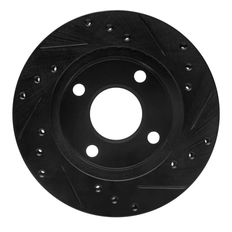R1 Concepts — R1 81-94 Ford Escort Front Left Drilled & Slotted Black Brake Rotor
R1 Brake Rotor Drill - view 5