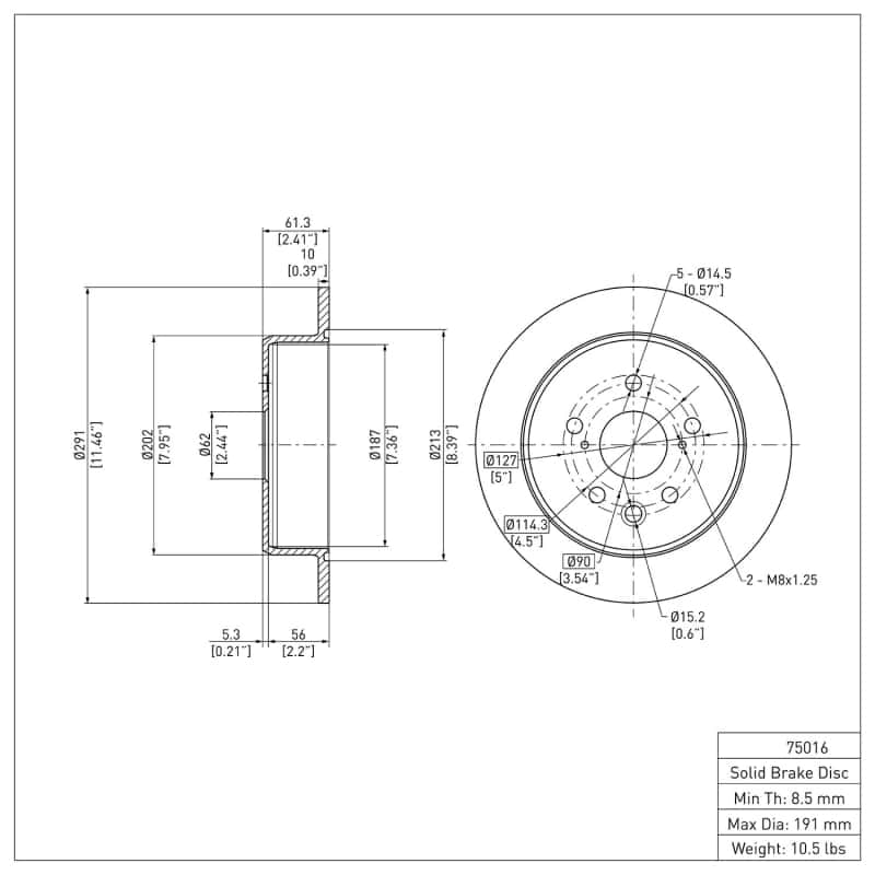 DFC — DFC 06-15 Lexus IS250 Rear GeoSPEC Coated Rotor
DFC Brake Rotor - view 6
