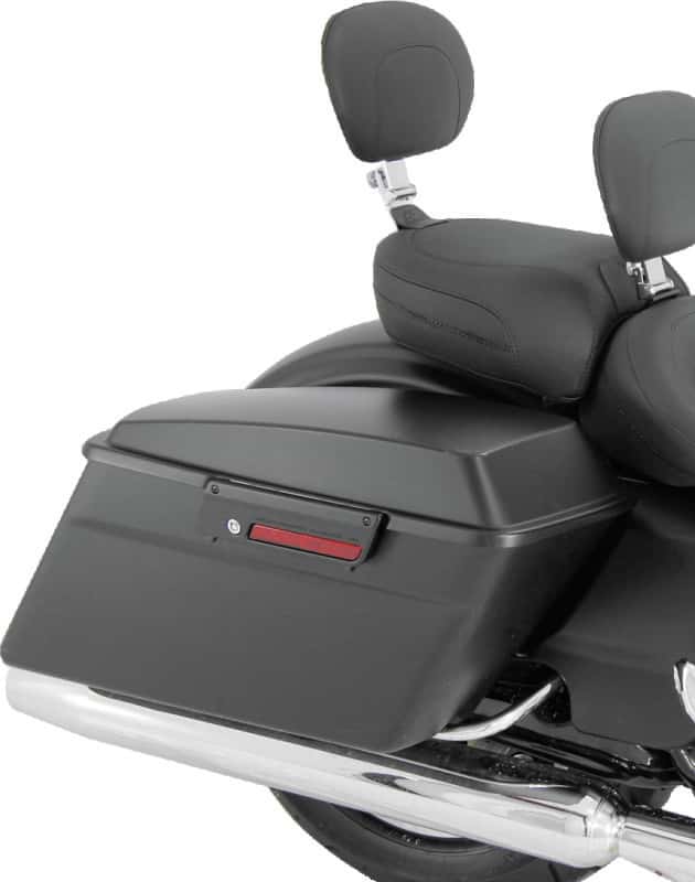 Mustang Motorcycle — Mustang 08-21 Harley FL Touring Recessed Passenger Seat with Backrest - Black - view 2