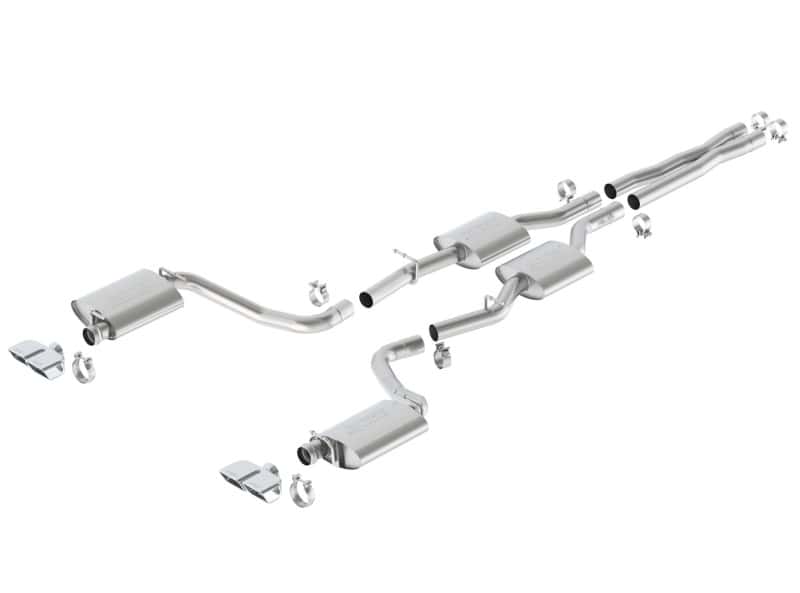 Borla — Borla 15-16 Dodge Challenger R/T 5.7L Dual Rectangle Angle Cut Dual Split Rear Exit S-Type Exhaust
Cat-Back System
ExhstSysKt - view 1