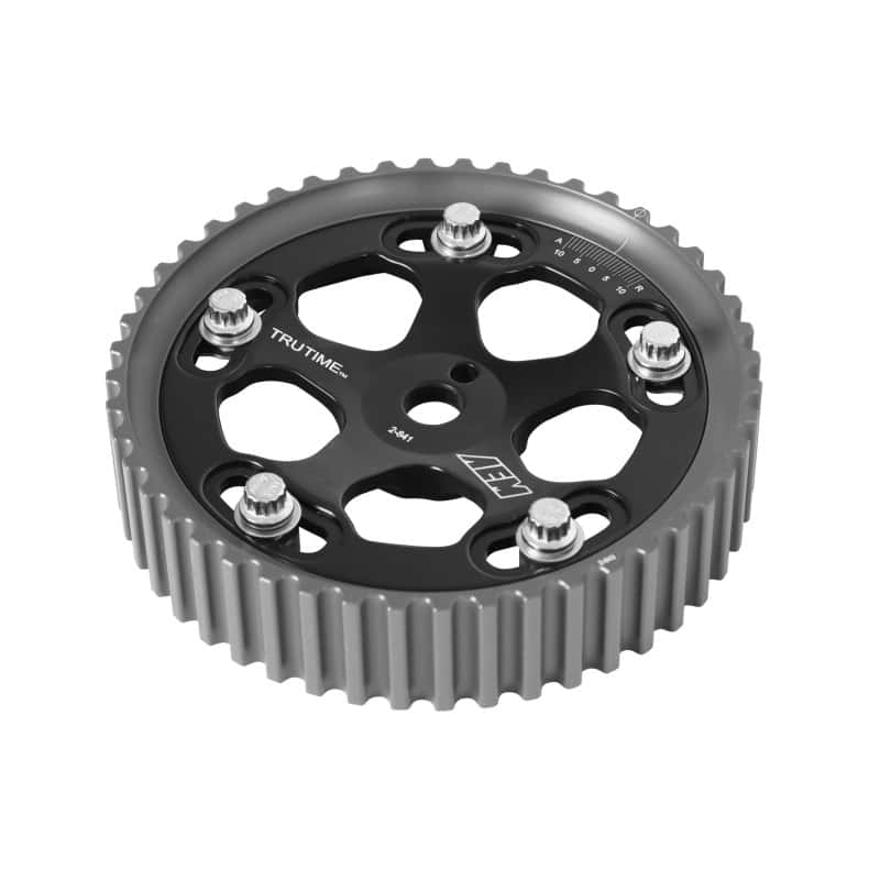 AEM — AEM Evo 8 & IX Black Tru-Time Cam Gear
Adjustable Cam Gear
Tru-Time Cam Gear - view 3