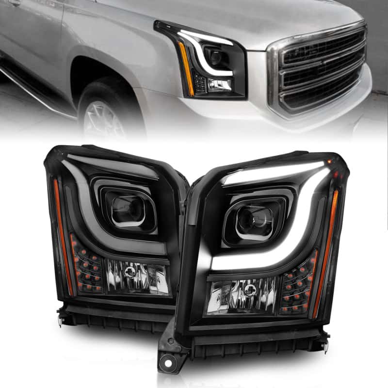 ANZO — ANZO 15-17 GMC Yukon/Yukon XL Projector Headlights Black Housing/Clear Lens (w/ Light Bars)
Head Light Set
HdLtSet - view 2