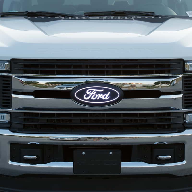 Putco — Putco 17-19 Ford SuperDuty Front Luminix Ford LED Emblem - w/ Camera CutOut
Emblem - view 7