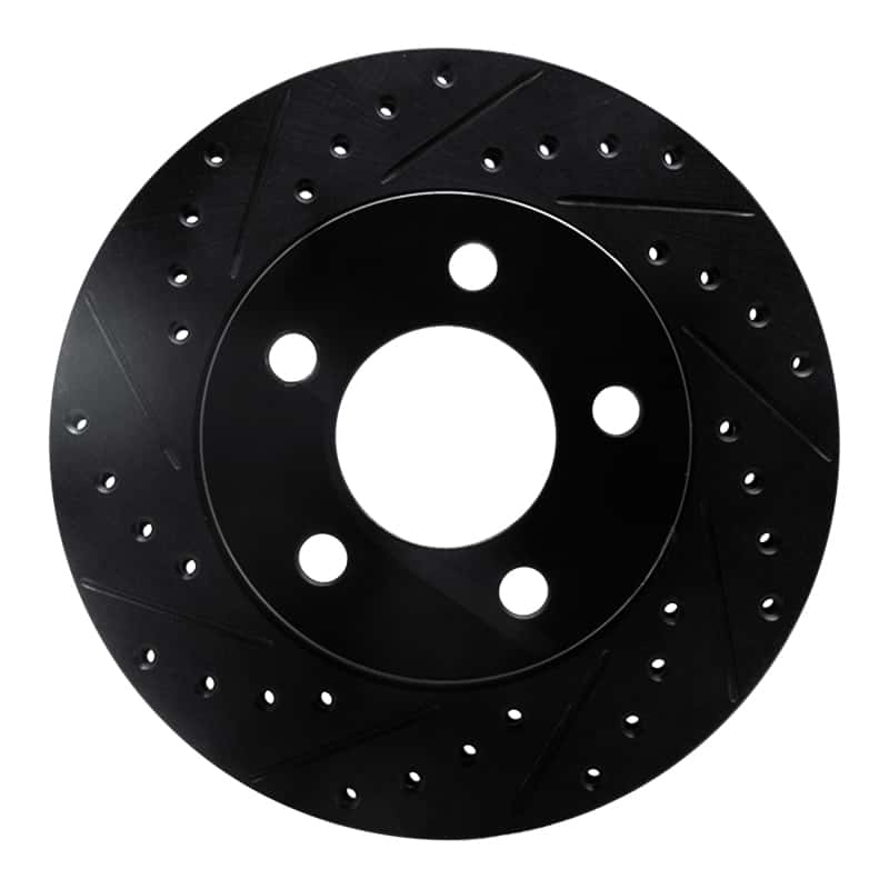 R1 Concepts — R1 80-89 American Motors Eagle Front Left Drilled & Slotted Black Brake Rotor
R1 Brake Rotor Drill - view 1