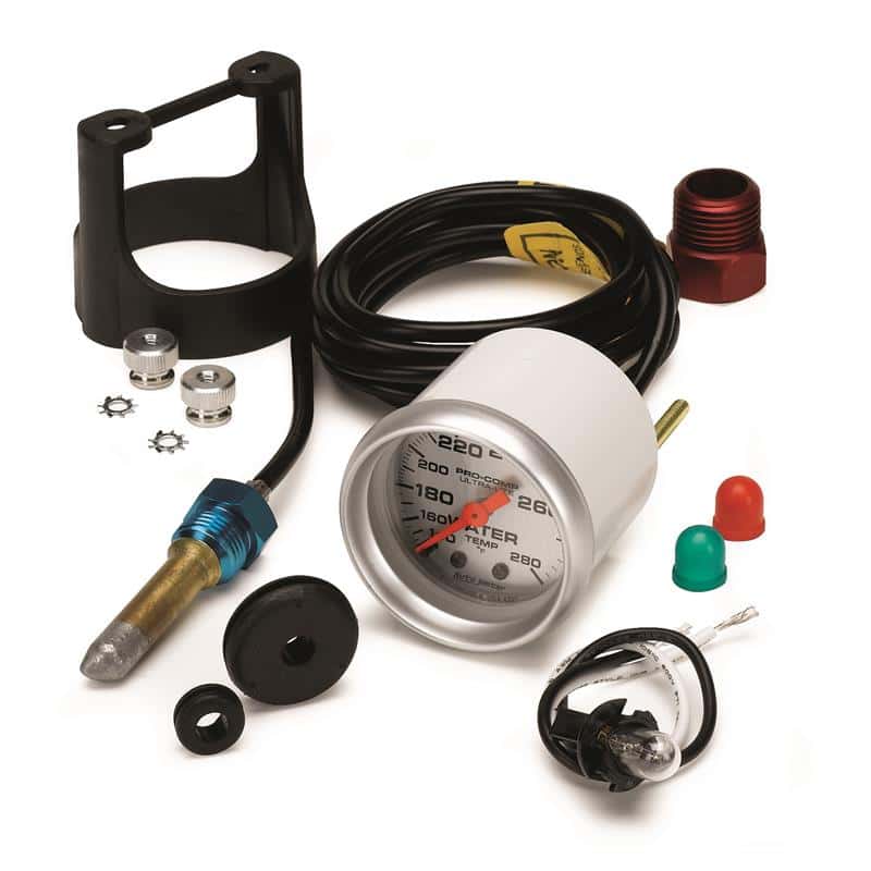 AutoMeter — Autometer Ultra-Lite 52mm 140-280 Deg F Mechanical Water Temp Gauge - White
2" WATER TEMP, 140-2 - view 3