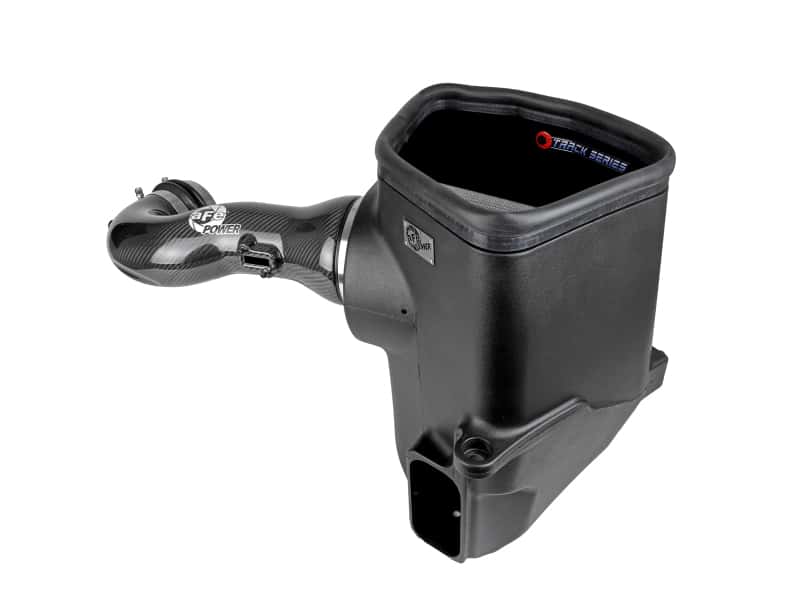 aFe — aFe 19-21 GM Trucks 5.3L/6.2L Track Series Carbon Fiber Cold Air Intake System W/ Pro Dry S Filters
Track Series Intake  - view 1