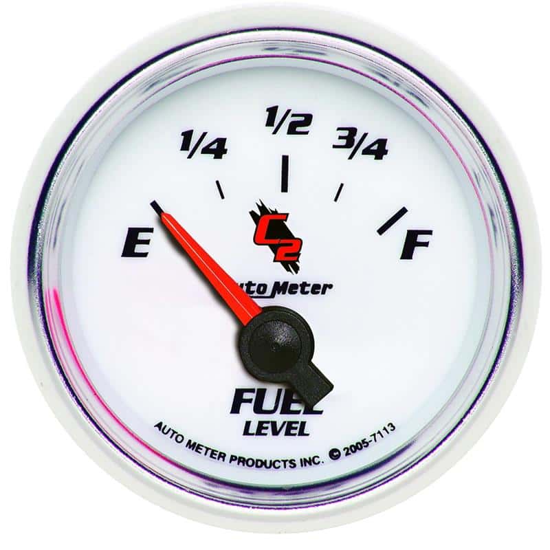 AutoMeter — AutoMeter Gauge Fuel Level 2-1/16in. 0 Ohm(e) to 90 Ohm(f) Elec C2
GA 2" FUEL 0-90 C2 - view 1
